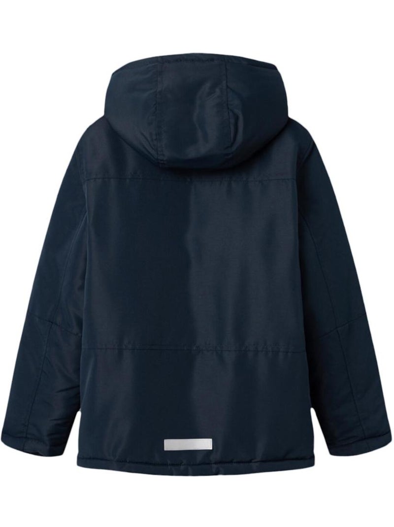 Casaco Acolchoado Menino Name it com Fita na Manga Azul Marinho Azul-marinho - Kiabi