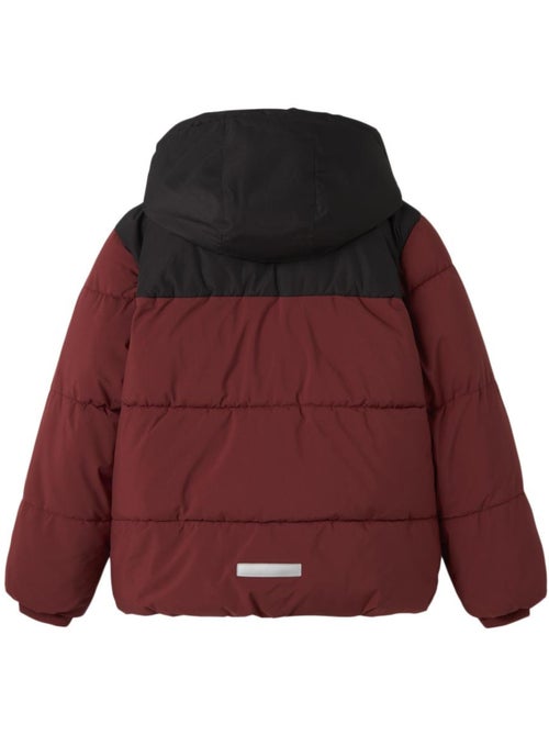 Casaco Acolchoado Menino Name it Morning Vermelho/Preto - Kiabi