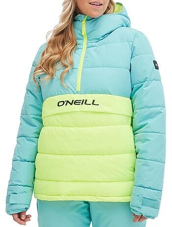Casaco Acolchoado O'Neill O'riginals Puffer Azul/Verde para Mulher
