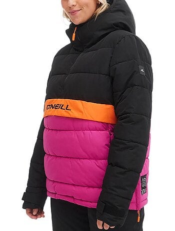 Casaco Acolchoado O'Neill O'riginals Puffer para Mulher Rosa/Laranja/Preto