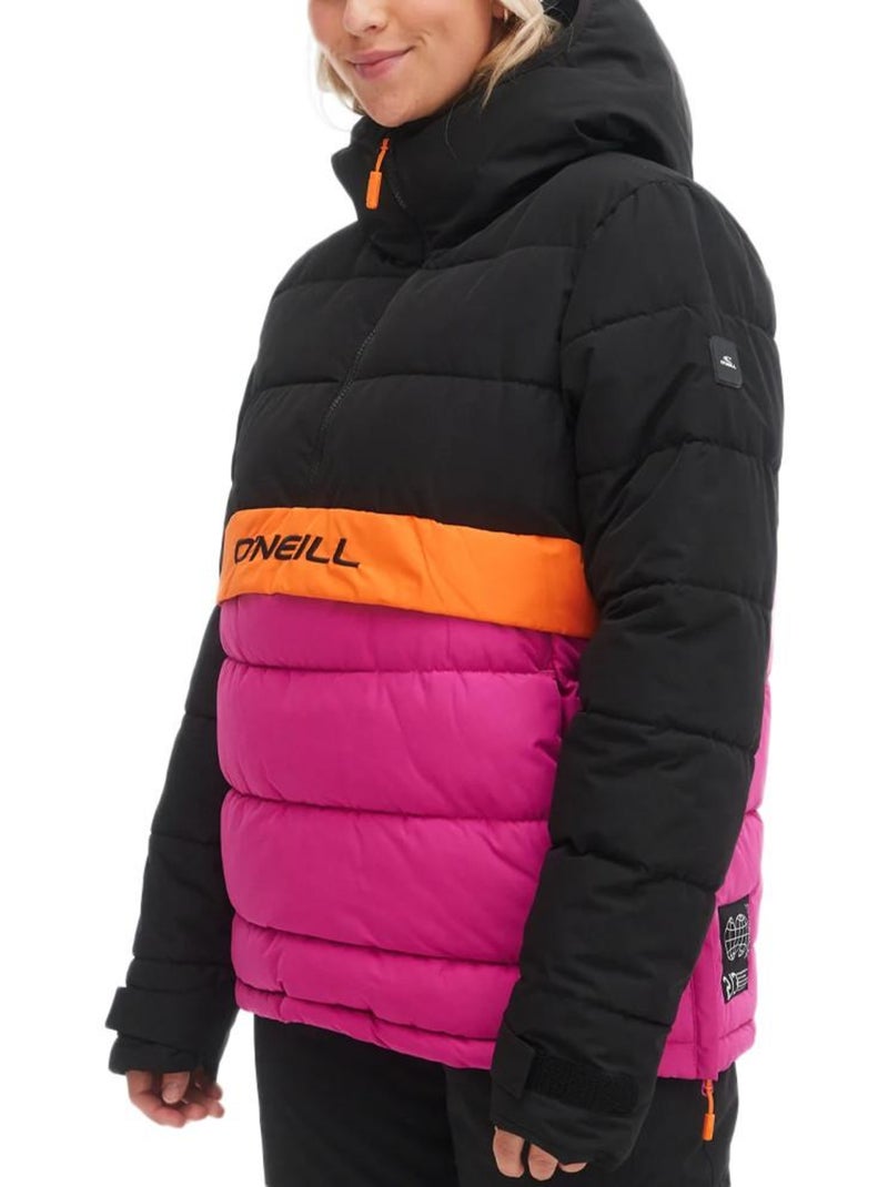 Casaco Acolchoado O'Neill O'riginals Puffer para Mulher Rosa/Laranja/Preto Preto - Kiabi