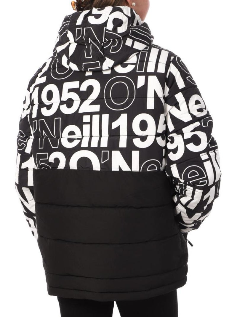 Casaco Acolchoado O'Neill O'riginals Puffer Preto/Branco para Mulher Preto Branco - Kiabi