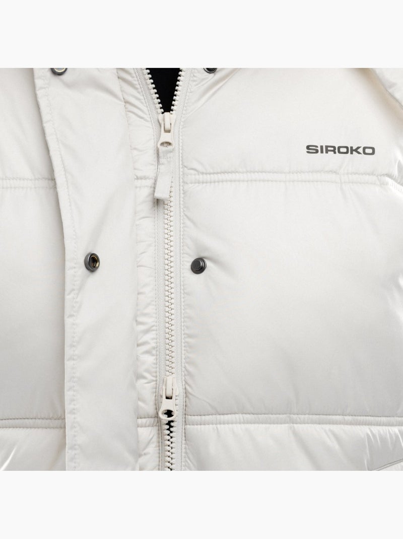 Casaco acolchoado oversized para mulher Branco - Kiabi