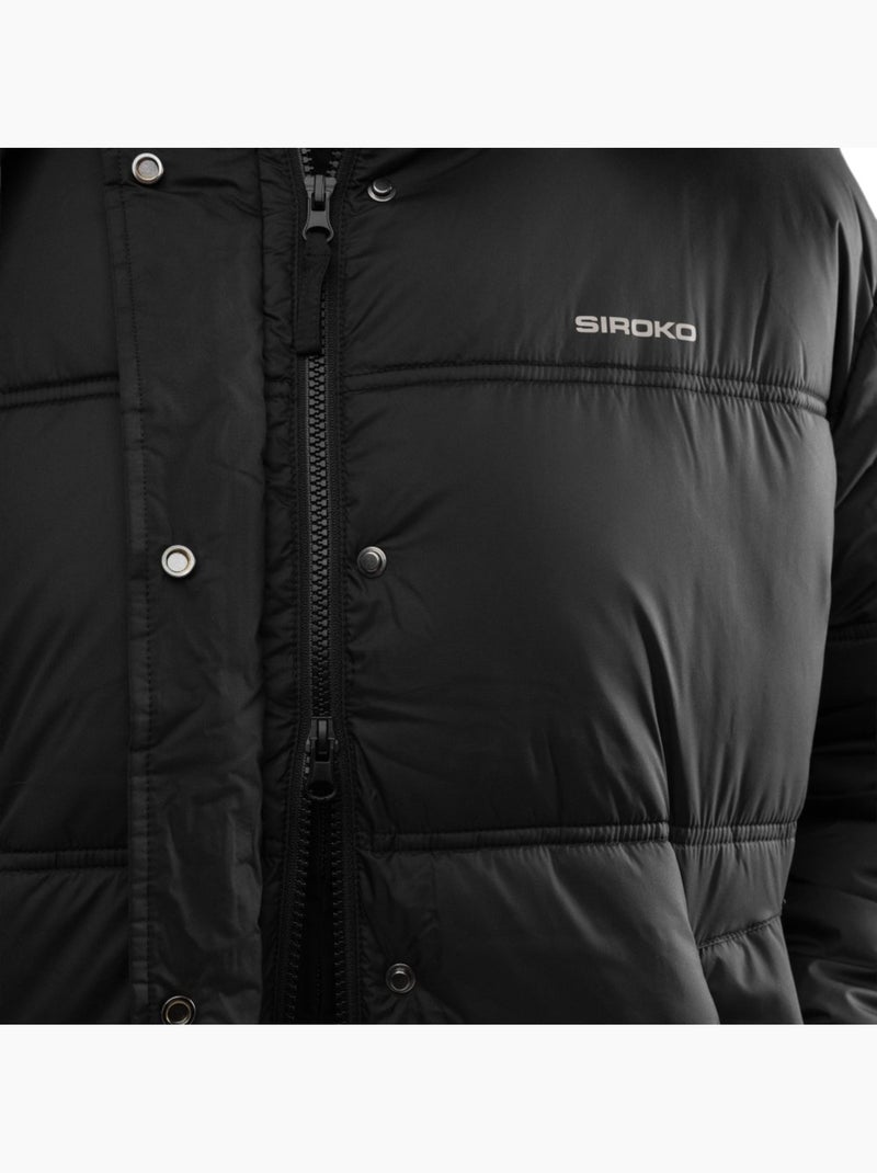 Casaco acolchoado oversized para mulher Preto - Kiabi