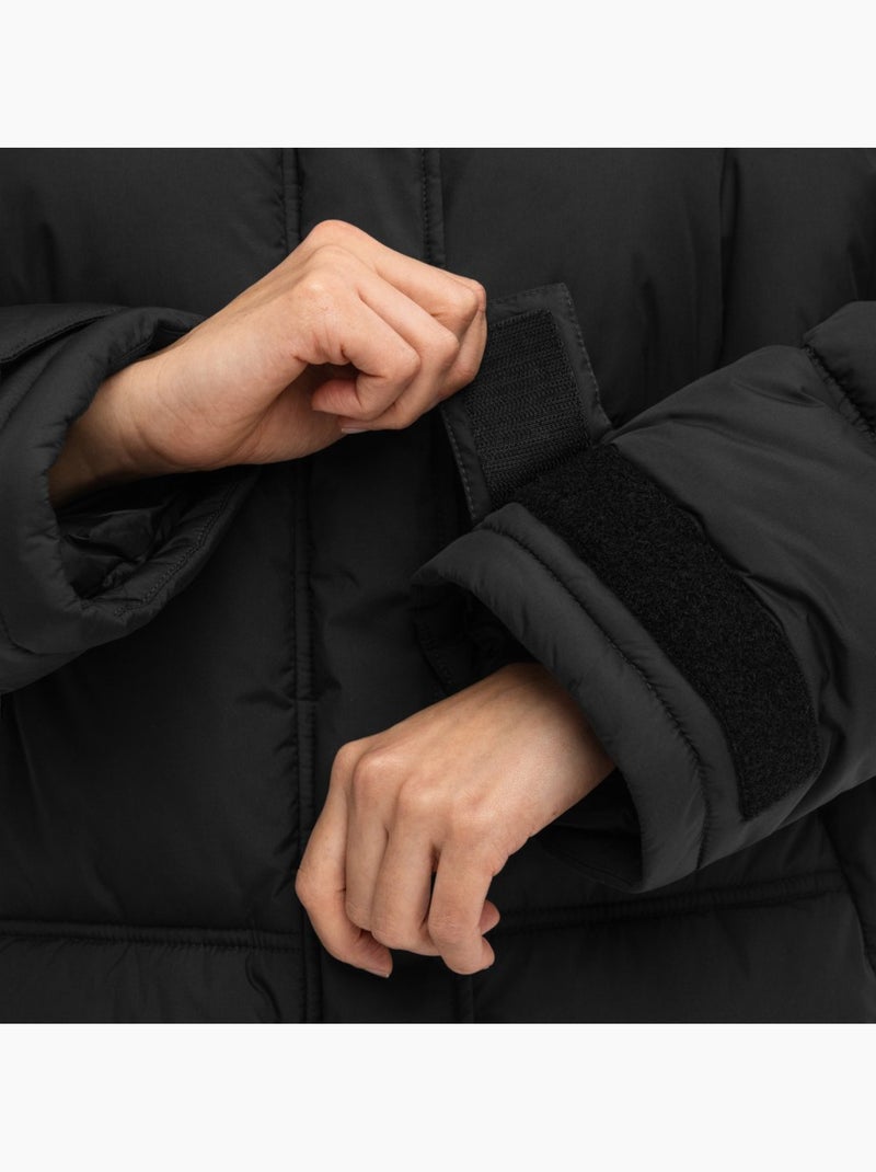 Casaco acolchoado oversized para mulher Preto - Kiabi