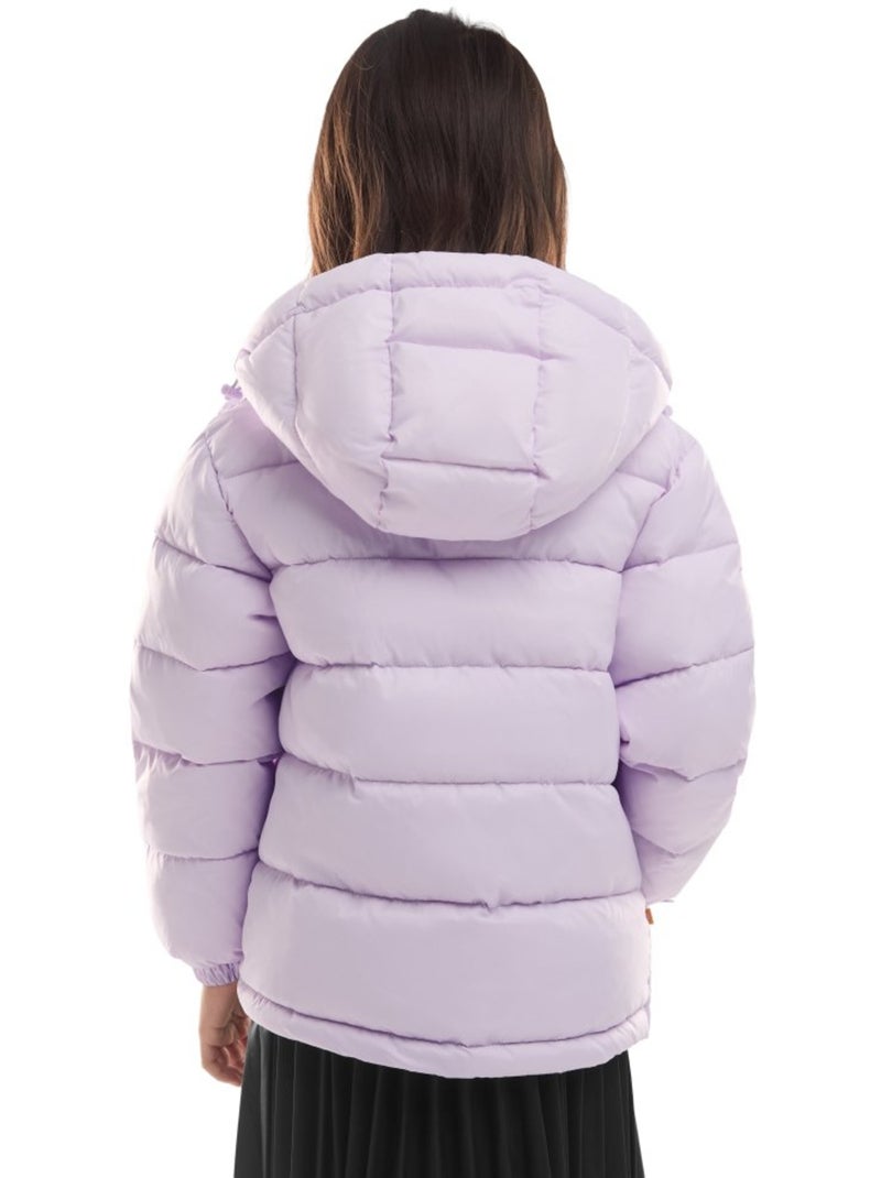 Casaco acolchoado para rapariga Roxo - Kiabi