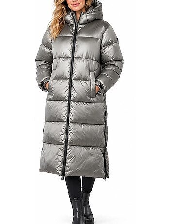 Casaco acolchoado prateado schott belstarsh2w para mulher