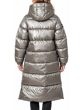 Casaco acolchoado prateado schott belstarsh2w para mulher