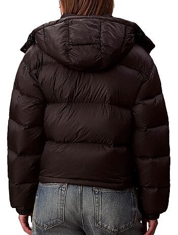 Casaco Acolchoado Preto Calvin Klein Jeans Essential Midweight para Mulher