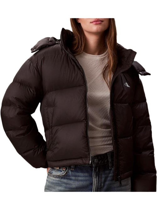 Casaco Acolchoado Preto Calvin Klein Jeans Essential Midweight para Mulher - Kiabi Casaco Acolchoado Preto Calvin Klein Jeans Essential Midweight para Mulher - Kiabi