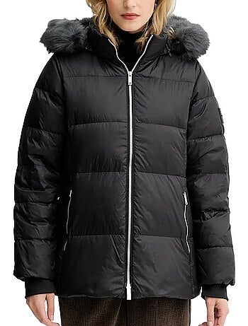 Casaco Acolchoado Preto Calvin Klein Jeans Mid Down para Mulher