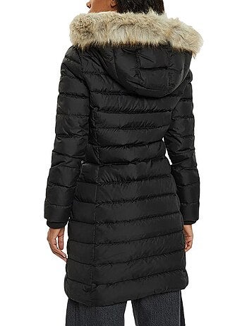 Casaco Acolchoado Preto com Capuz Tommy Hilfiger para Mulher
