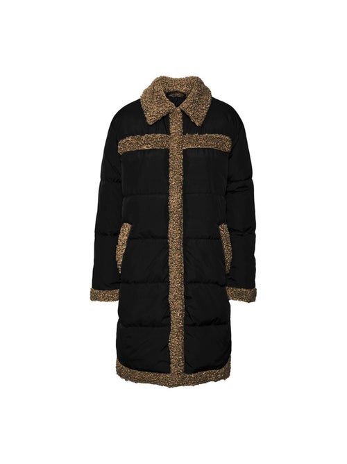 Casaco Acolchoado Preto de Mulher Vero Moda Teddy Boos - Kiabi Casaco Acolchoado Preto de Mulher Vero Moda Teddy Boos - Kiabi