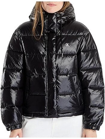 Casaco Acolchoado Bege Calvin Klein Jeans Shine para Mulher