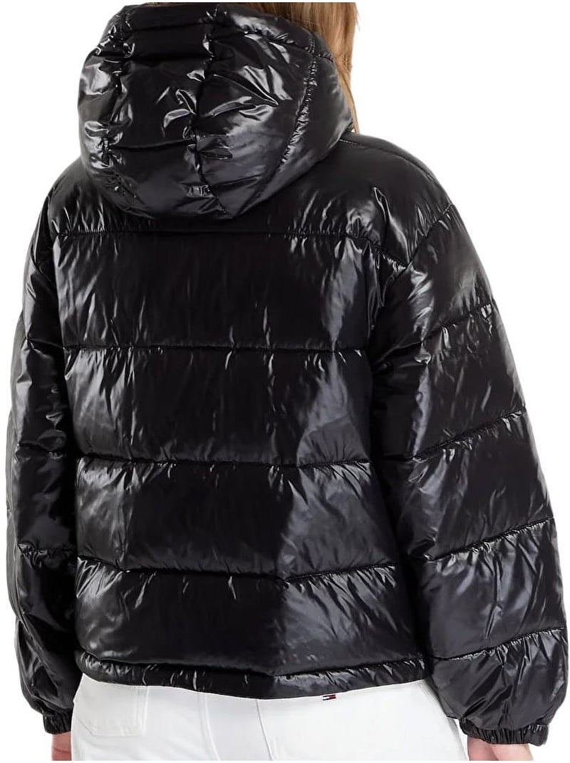 Casaco Acolchoado Preto Feminino Calvin Klein Jeans Shine Preto - Kiabi