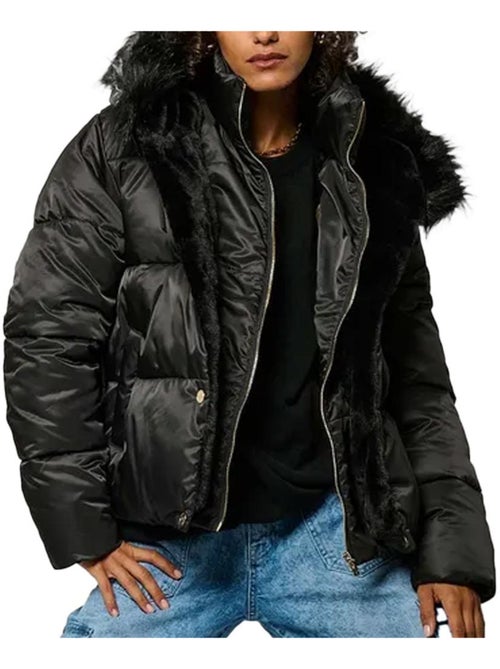 Casaco Acolchoado Preto Feminino Kaporal Shime - Kiabi Casaco Acolchoado Preto Feminino Kaporal Shime - Kiabi