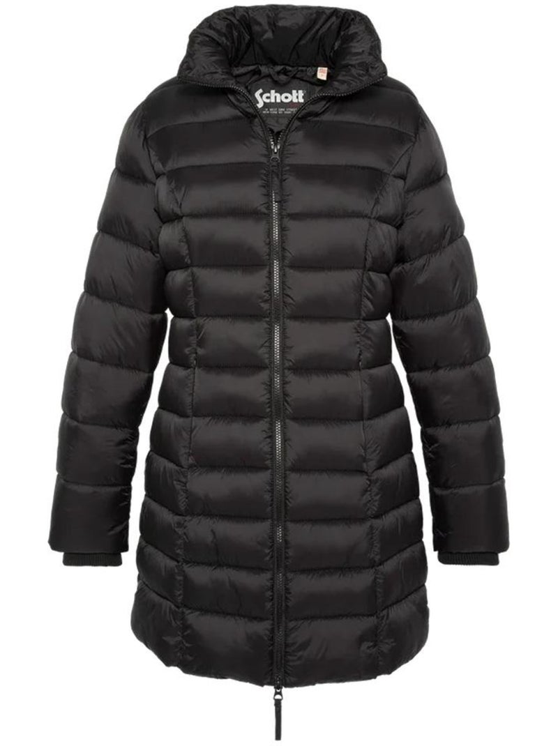 Casaco acolchoado preto feminino schott lilly Preto - Kiabi