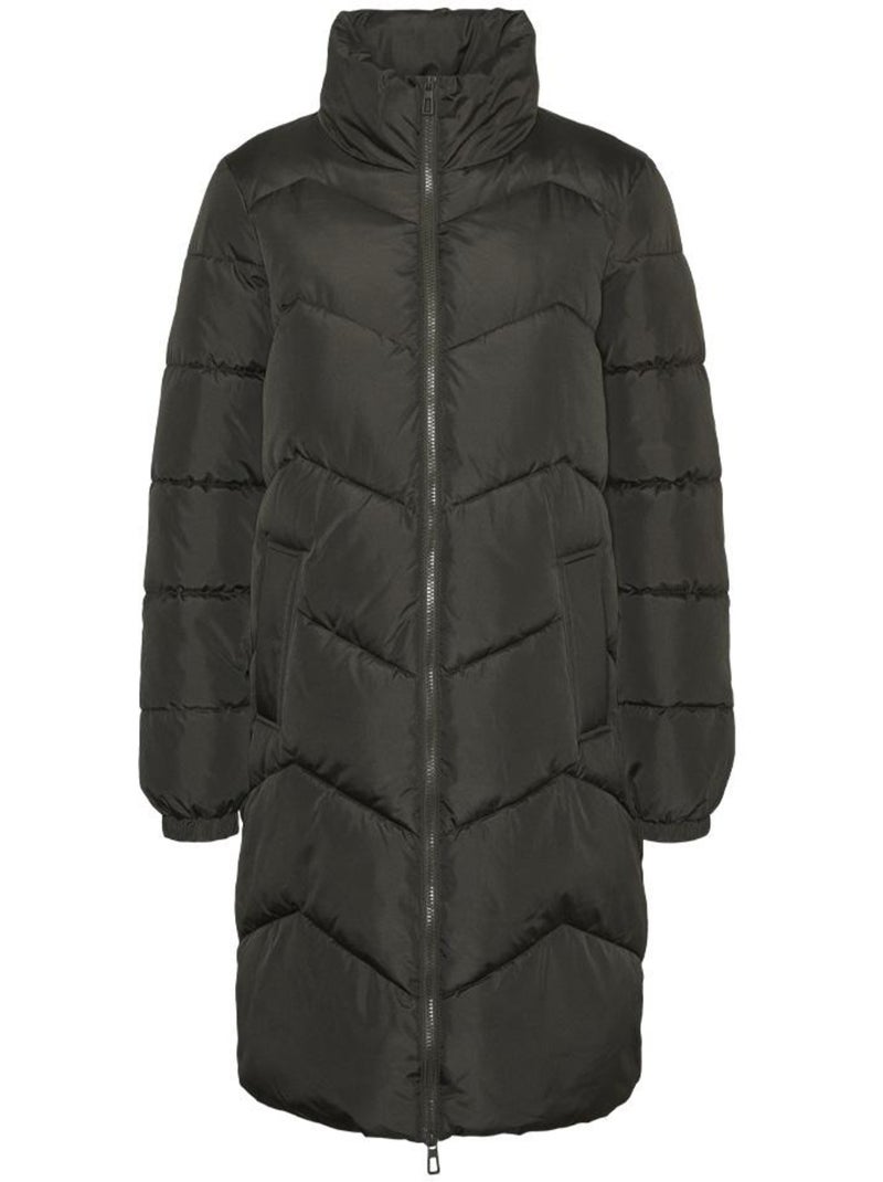 Casaco Acolchoado Preto Feminino Vero Moda Ligarios Cáqui - Kiabi