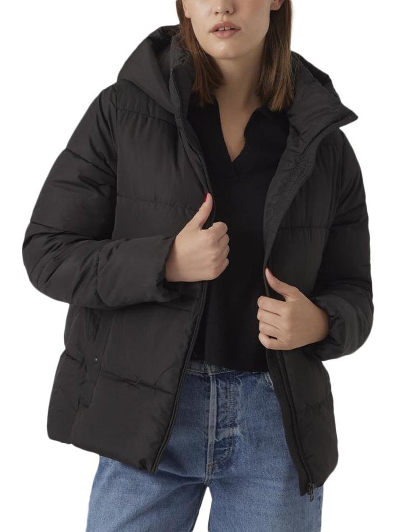 Casaco Acolchoado Preto Feminino Vero Moda Lucy Preto - Kiabi