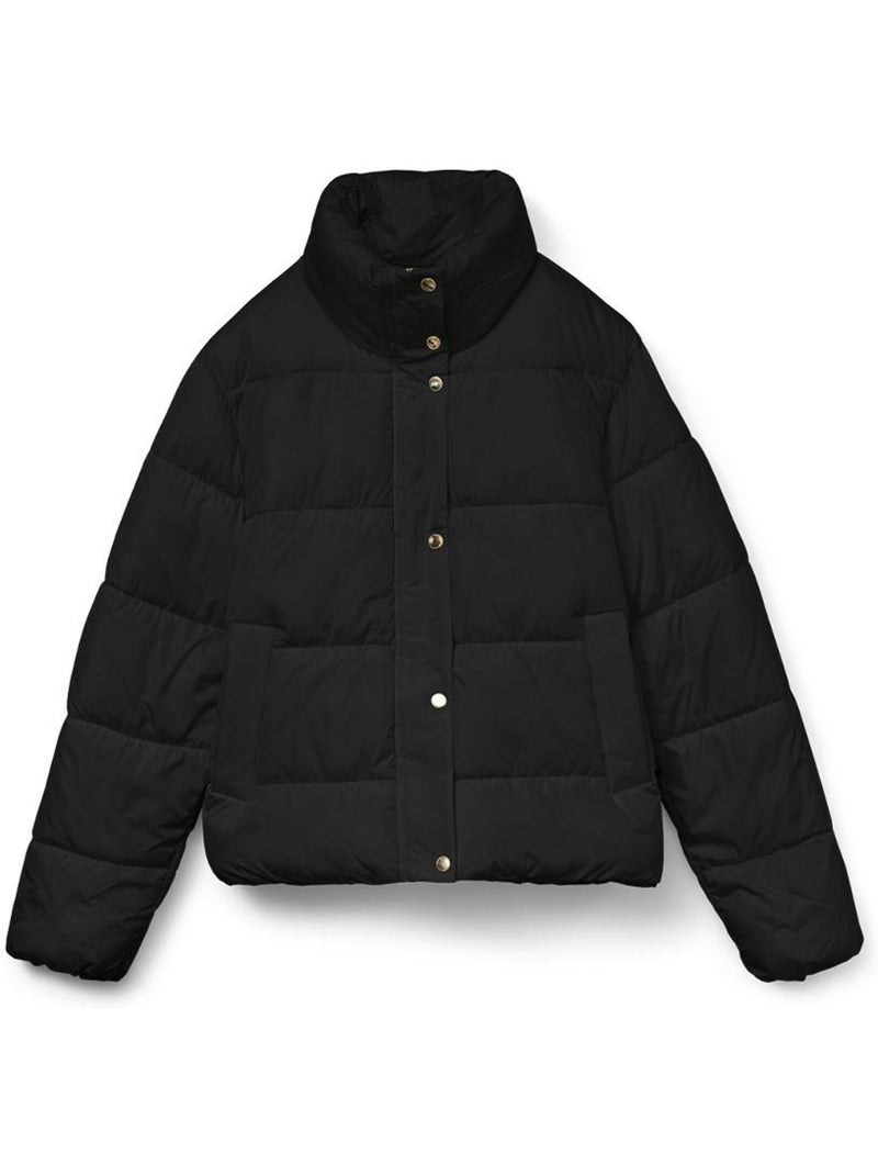 Casaco Acolchoado Preto Feminino Vero Moda Maggy Preto - Kiabi