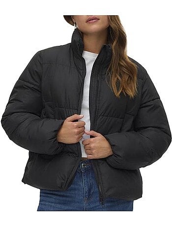 Casaco Acolchoado Preto Feminino Vero Moda Parda
