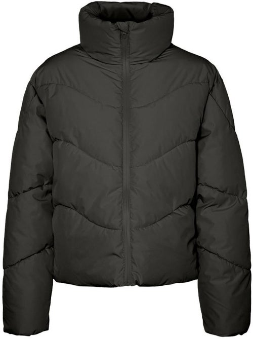 Casaco Acolchoado Preto Feminino Vero Moda Wave 10290471 - Kiabi Casaco Acolchoado Preto Feminino Vero Moda Wave 10290471 - Kiabi