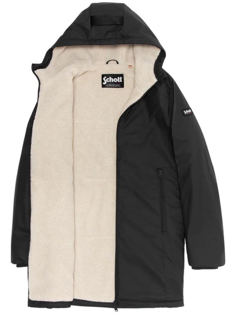 Casaco Acolchoado Preto para Homem Schott JACKSON Preto - Kiabi