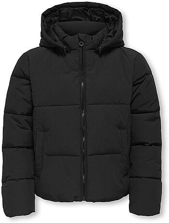 Casaco Acolchoado Preto para Menina Kids ONLY Kogmalias