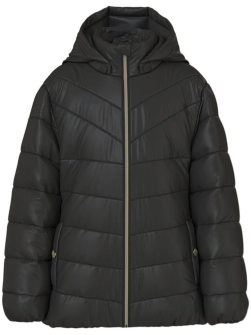 Casaco Acolchoado Preto para Menina Name It Monay - Kiabi Casaco Acolchoado Preto para Menina Name It Monay - Kiabi