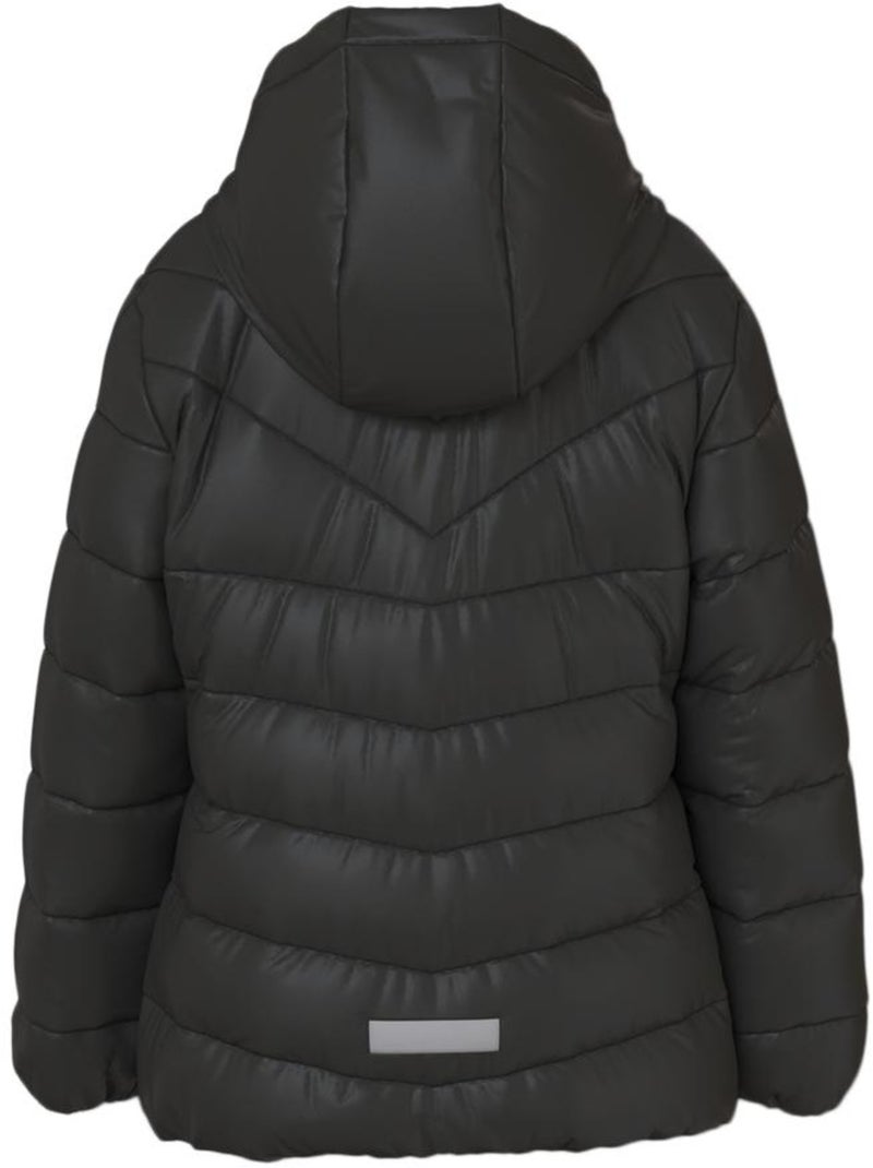 Casaco Acolchoado Preto para Menina Name It Monay Preto - Kiabi
