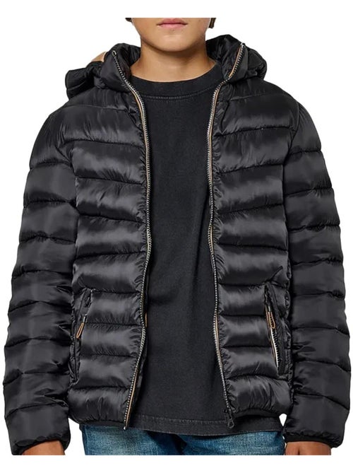 Casaco Acolchoado Preto para Menino Kaporal MYLOH - Kiabi Casaco Acolchoado Preto para Menino Kaporal MYLOH - Kiabi