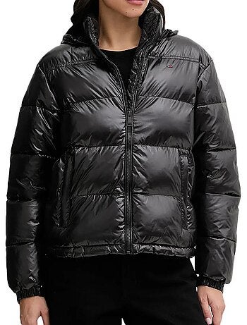 Casaco Acolchoado Preto Tommy Hilfiger para Mulher DW0DW22039