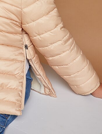 Casaco acolchoado quente com capuz - coleção fácil de vestir