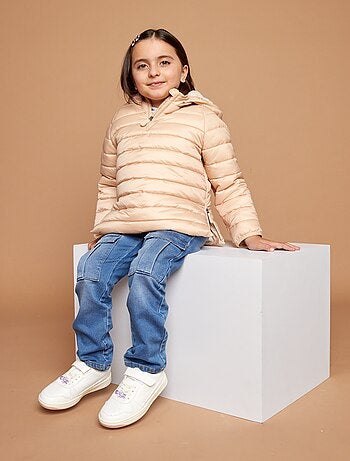 Casaco acolchoado quente com capuz - coleção fácil de vestir