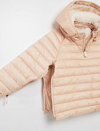 Casaco acolchoado quente com capuz - coleção fácil de vestir