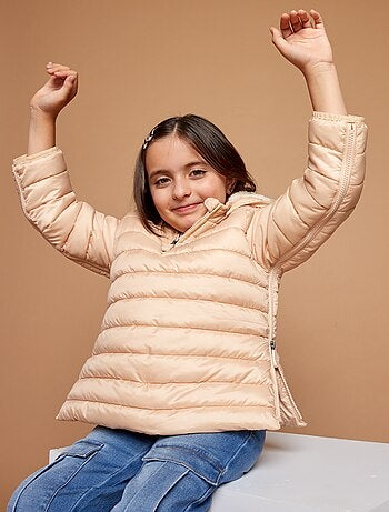 Casaco acolchoado quente com capuz - coleção fácil de vestir