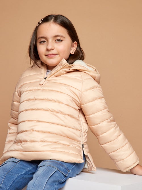 Casaco acolchoado quente com capuz - coleção fácil de vestir - Kiabi