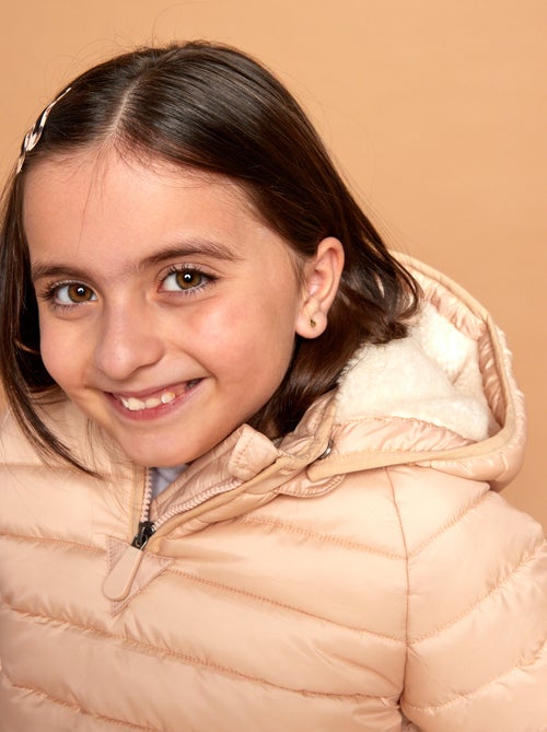 Casaco acolchoado quente com capuz - coleção fácil de vestir - Kiabi