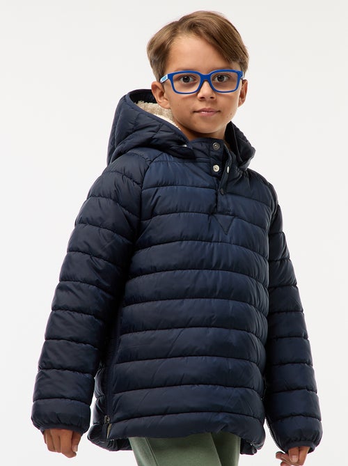 Casaco acolchoado quente com capuz - coleção fácil de vestir - Kiabi