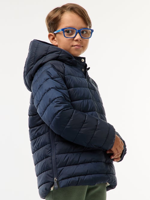 Casaco acolchoado quente com capuz - coleção fácil de vestir - Kiabi