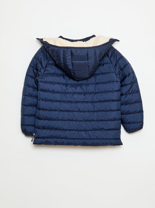 Casaco acolchoado quente com capuz - coleção fácil de vestir - Kiabi
