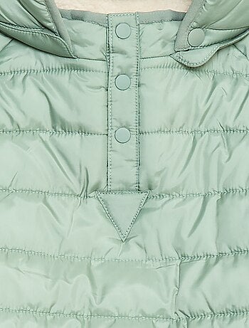 Casaco acolchoado quente com capuz - coleção fácil de vestir