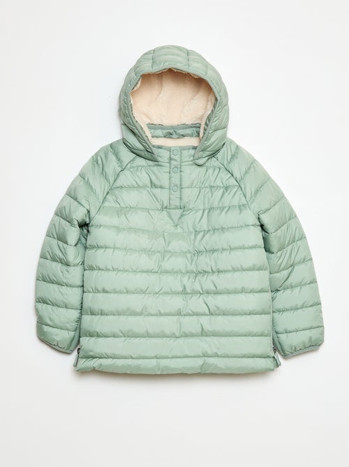 Casaco acolchoado quente com capuz - coleção fácil de vestir - Kiabi Casaco acolchoado quente com capuz - coleção fácil de vestir - Kiabi