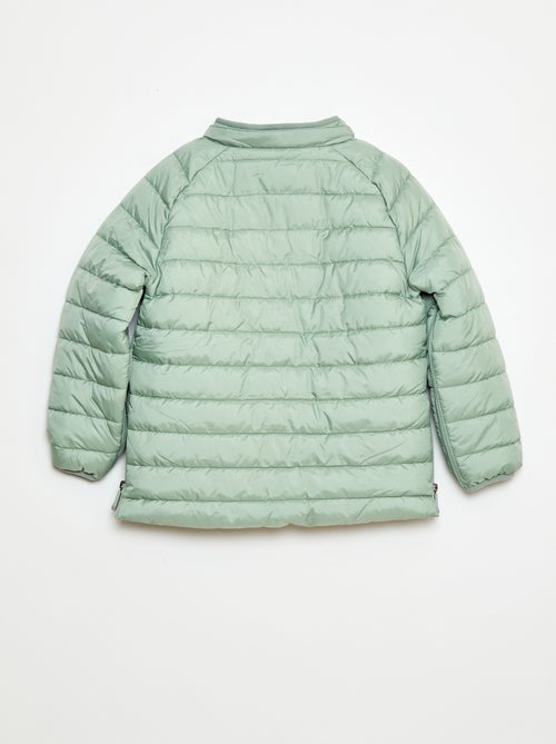 Casaco acolchoado quente com capuz - coleção fácil de vestir - Kiabi Casaco acolchoado quente com capuz - coleção fácil de vestir - Kiabi