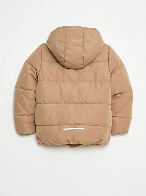 Casaco Acolchoado Quente com Capuz - Kiabi