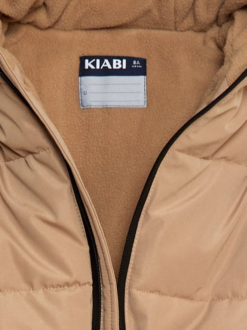 Casaco Acolchoado Quente com Capuz - Kiabi