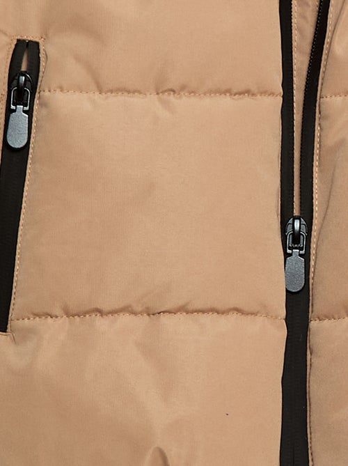 Casaco Acolchoado Quente com Capuz - Kiabi