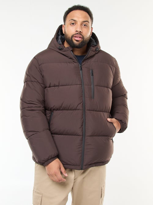 Casaco Acolchoado Quente com Capuz - Kiabi