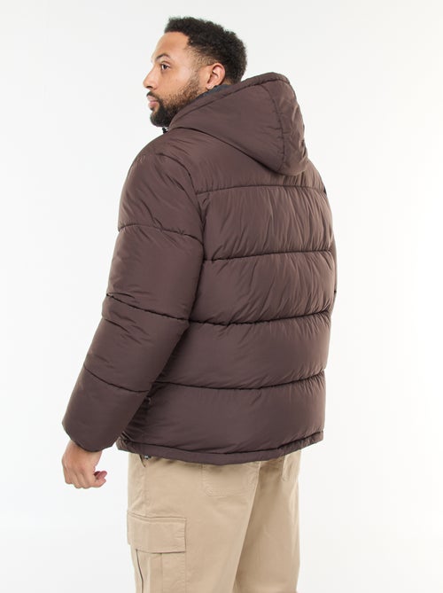 Casaco Acolchoado Quente com Capuz - Kiabi