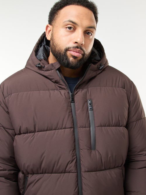 Casaco Acolchoado Quente com Capuz - Kiabi